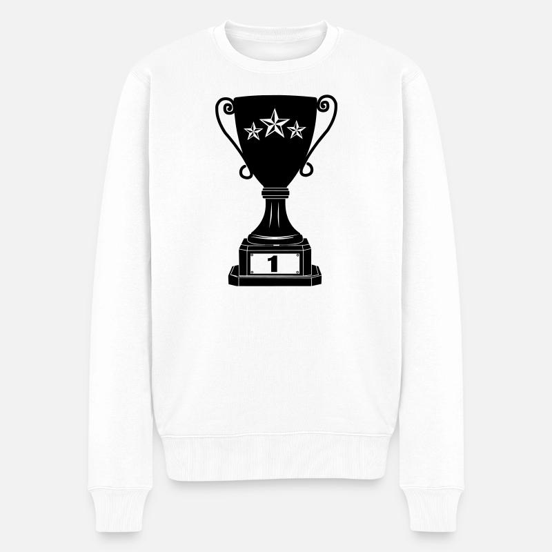 Grand cup numéro 1 - Pull Premium bio Homme - blanc