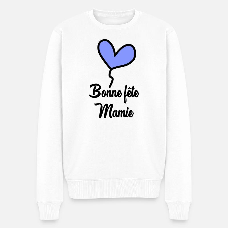 OMA - Männer Premium Bio Pullover - Weiß