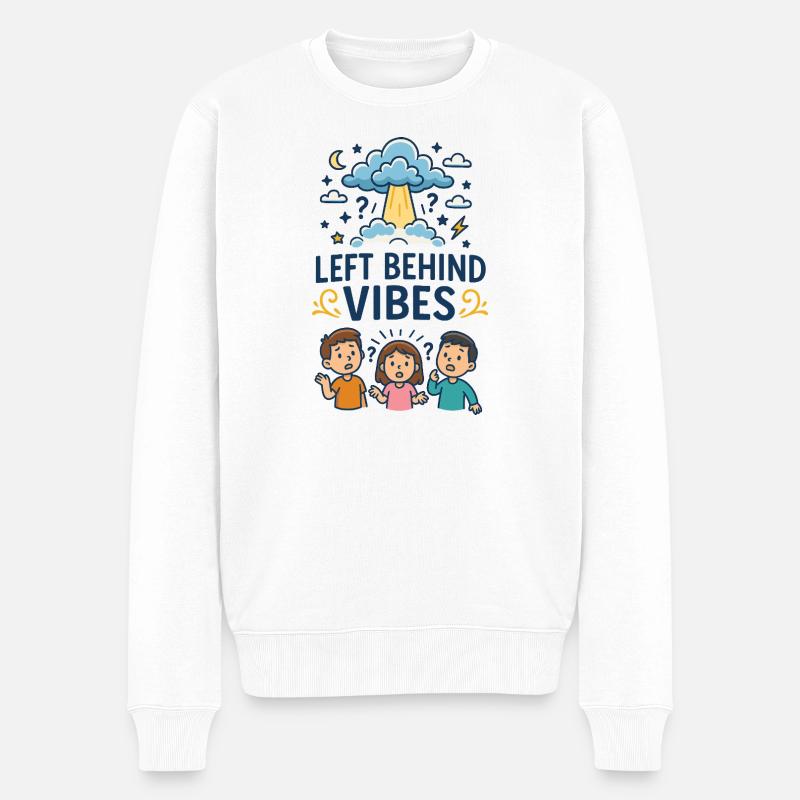 Vibrations de Left Behind - Pull Premium bio Homme - blanc