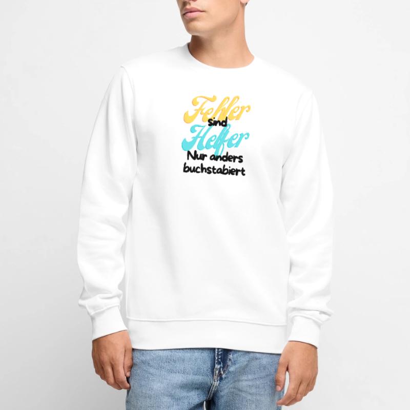 Fehler Helfer Gradient Script Männer Premium Bio Pullover