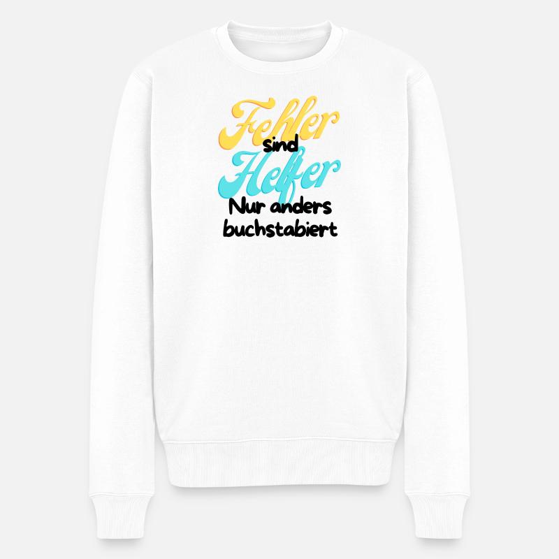 Script de dégradé d’erreur Helper - Pull Premium bio Homme - blanc