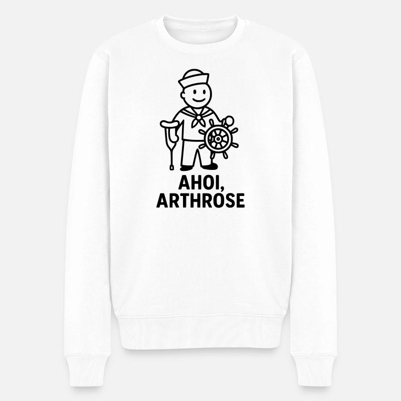 Arthrose Ahoy - Pull Premium bio Homme - blanc