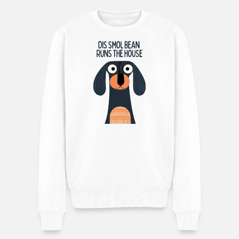 Die Wurst ist verantwortlich - Männer Premium Bio Pullover - Weiß