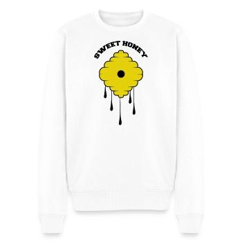 Sweet Honey - Männer Premium Bio Pullover - Weiß - Vorne - Thijin (182cm)