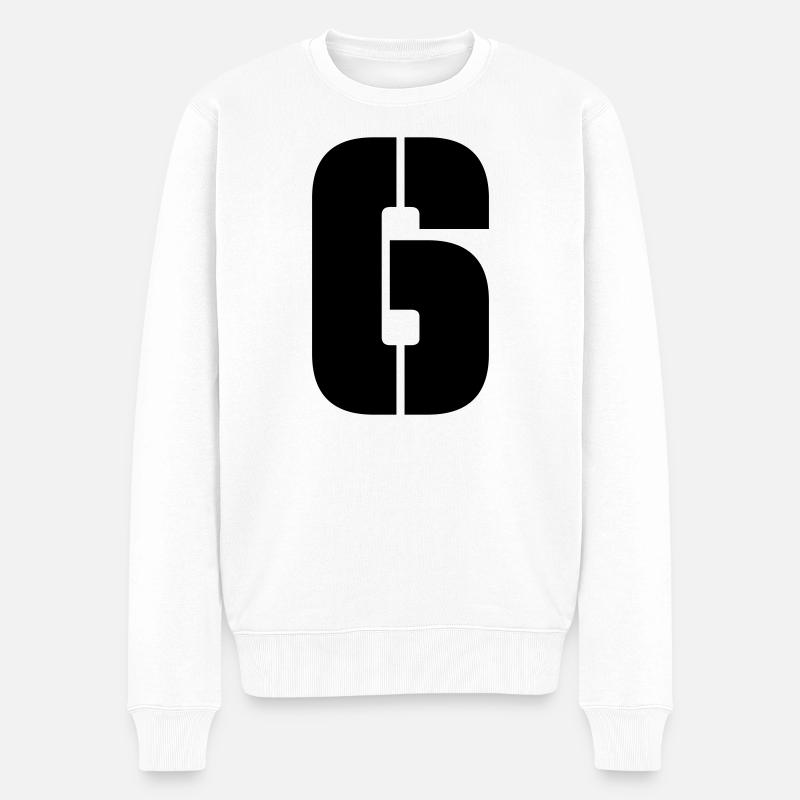 6 - Pull Premium bio Homme - blanc