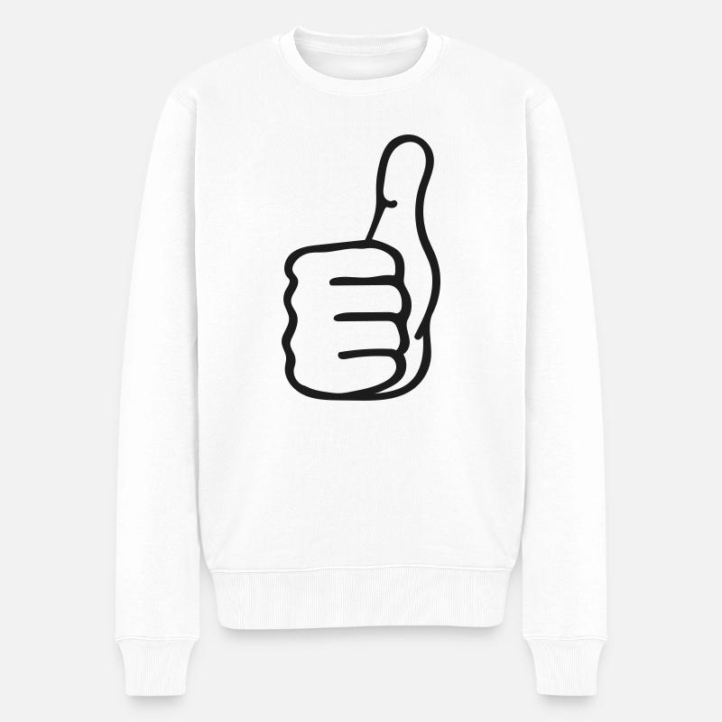 Feu vert - Pull Premium bio Homme - blanc