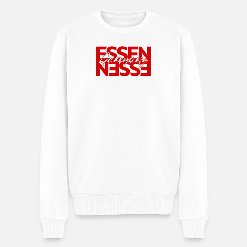 Essen, Allemagne - Pull Premium bio Homme - blanc