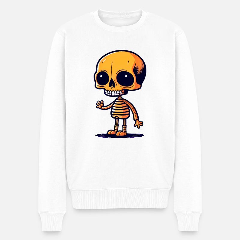 Squelette - Pull Premium bio Homme - blanc