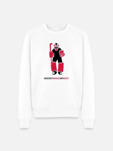 Field hockey goalkeeper - Men's Premium Organic Jumper - white