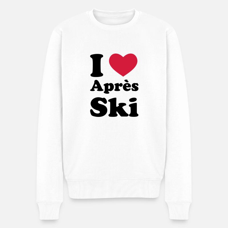 Après Ski Skiing - Pull Premium bio Homme - blanc