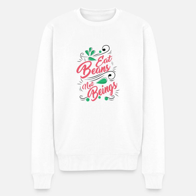 Idée de cadeau de végétarien végétarien - Pull Premium bio Homme - blanc