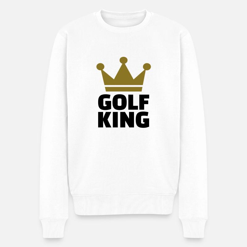Golf King - Männer Premium Bio Pullover - Weiß