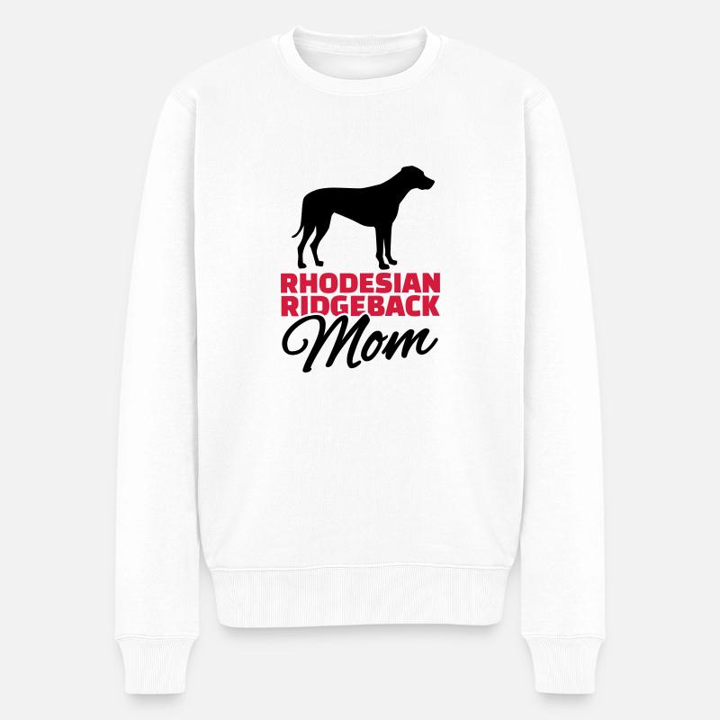 Rhodesian Ridgeback - Männer Premium Bio Pullover - Weiß
