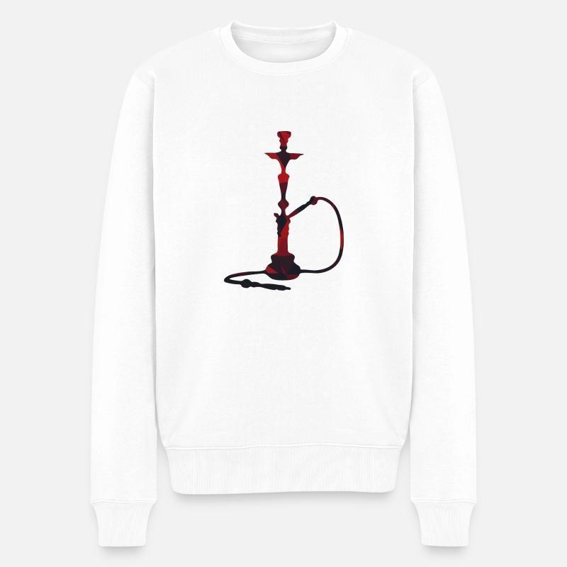 Shisha T-Shirt - Männer Premium Bio Pullover - Weiß