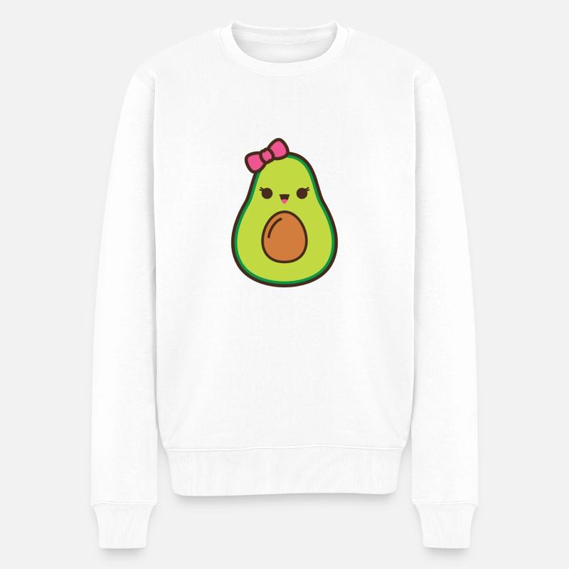 Avocado Daughter - Männer Premium Bio Pullover - Weiß