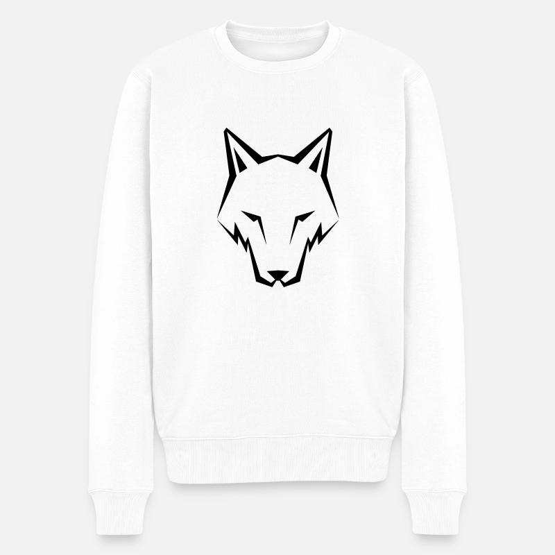 Wolf - Pull Premium bio Homme - blanc