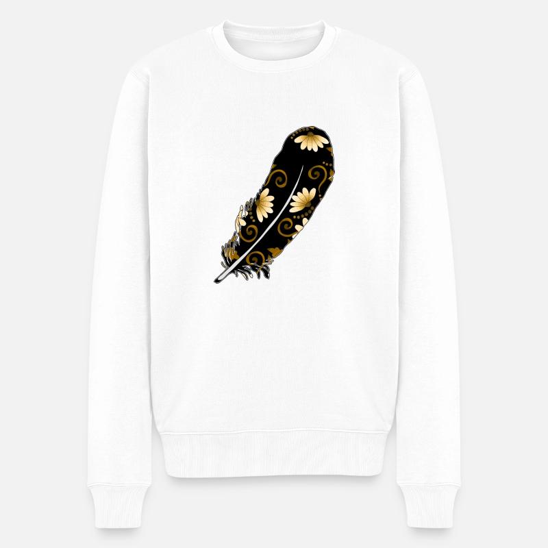 Plume - Pull Premium bio Homme - blanc