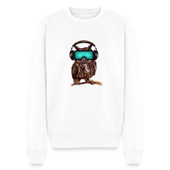 Owl_ 03 - Pull Premium bio Homme - blanc - Devant - Thijin (182cm)