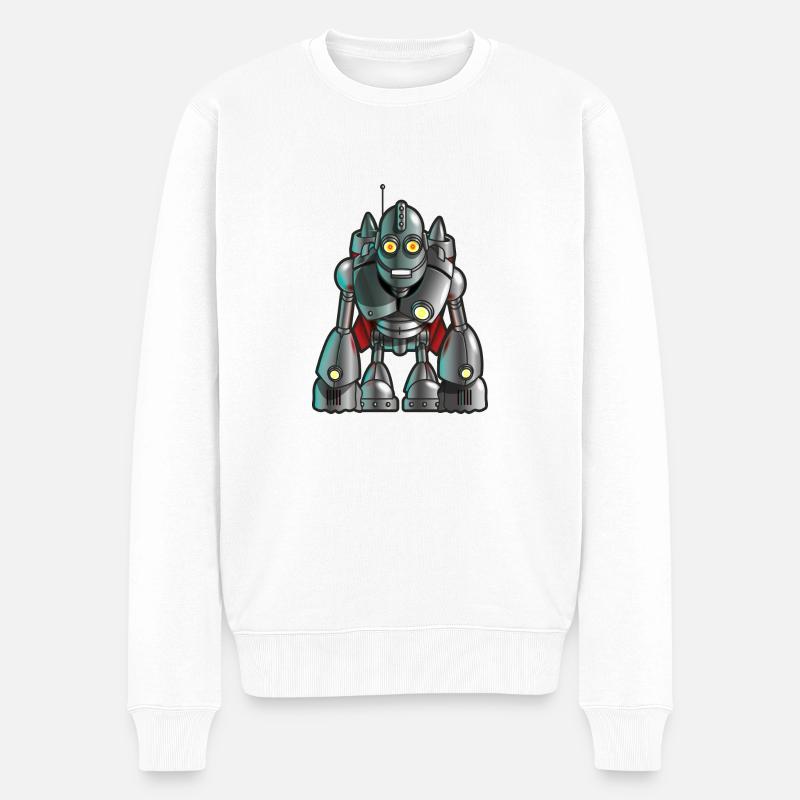 Robotix - Pull Premium bio Homme - blanc
