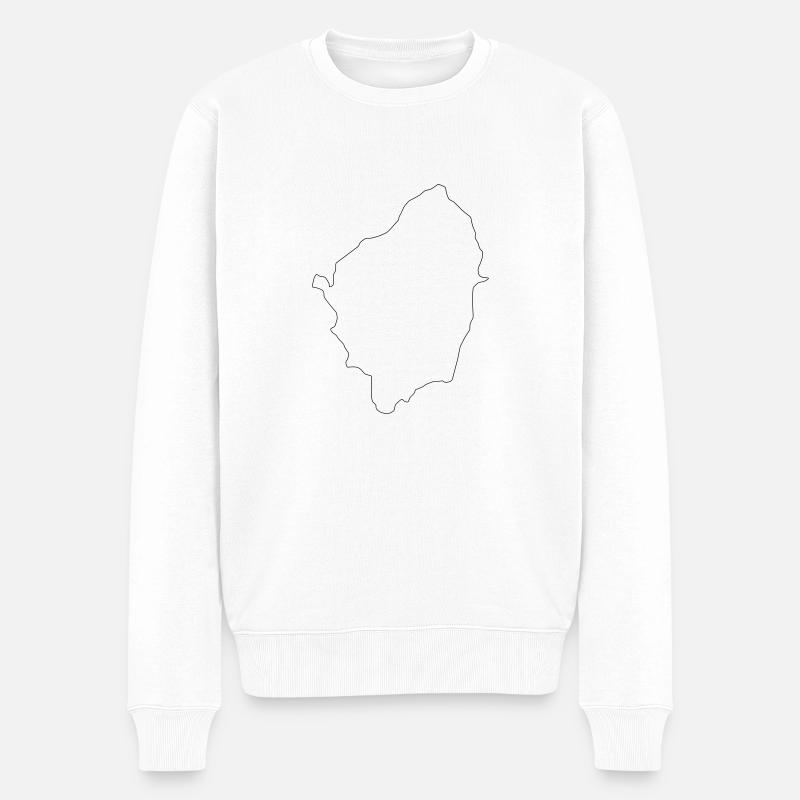 Naxos - Männer Premium Bio Pullover - Weiß