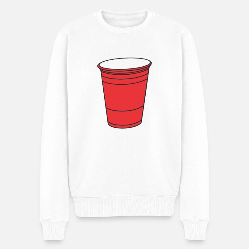 Collège Red Tasse - Pull Premium bio Homme - blanc