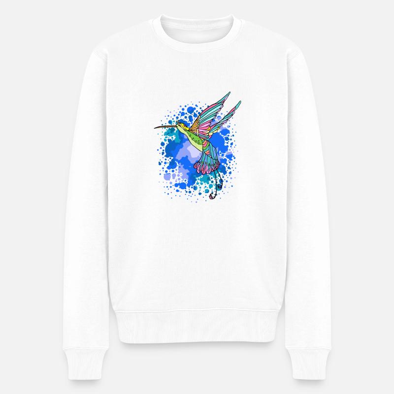 colibri - Pull Premium bio Homme - blanc