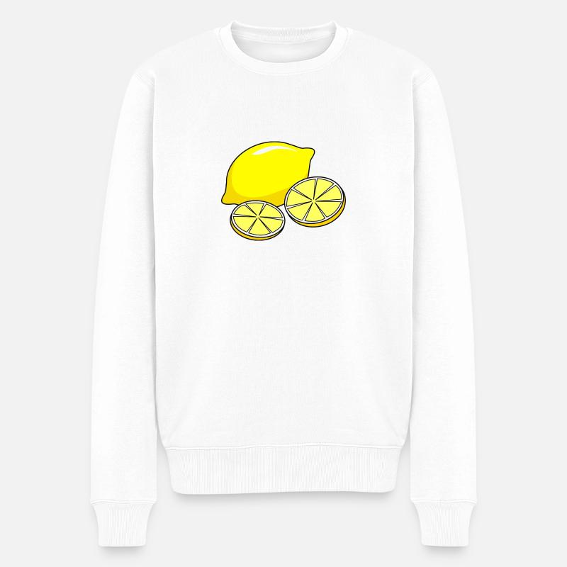 Citron jaune pour vous! - Pull Premium bio Homme - blanc