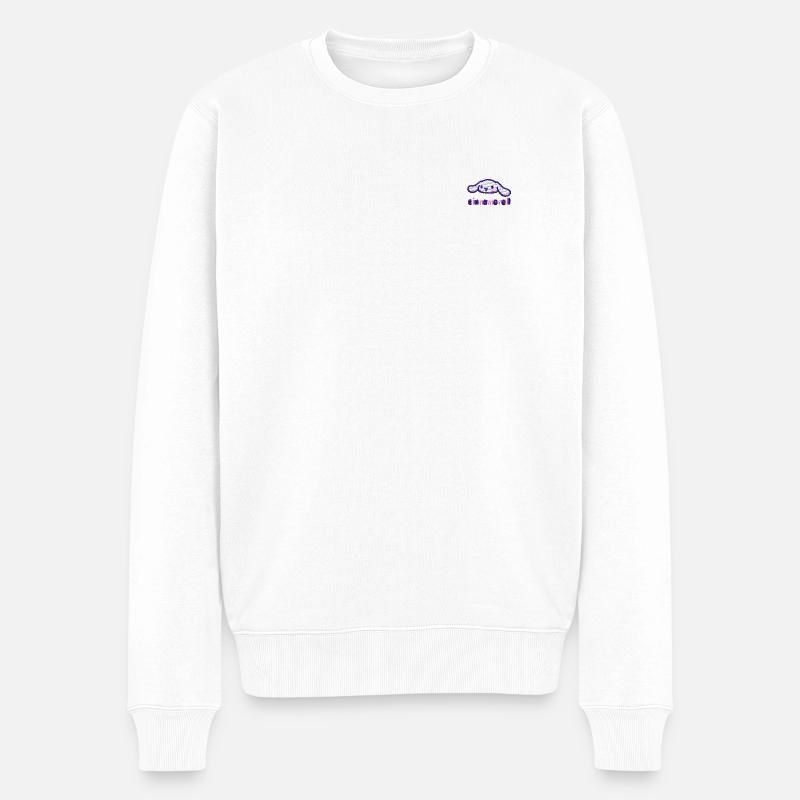 Cinnamoroll Stick Portrait - Männer Premium Bio Pullover - Weiß