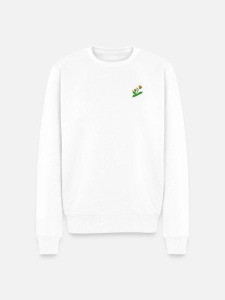 Dandelion - Men's Premium Organic Jumper - white