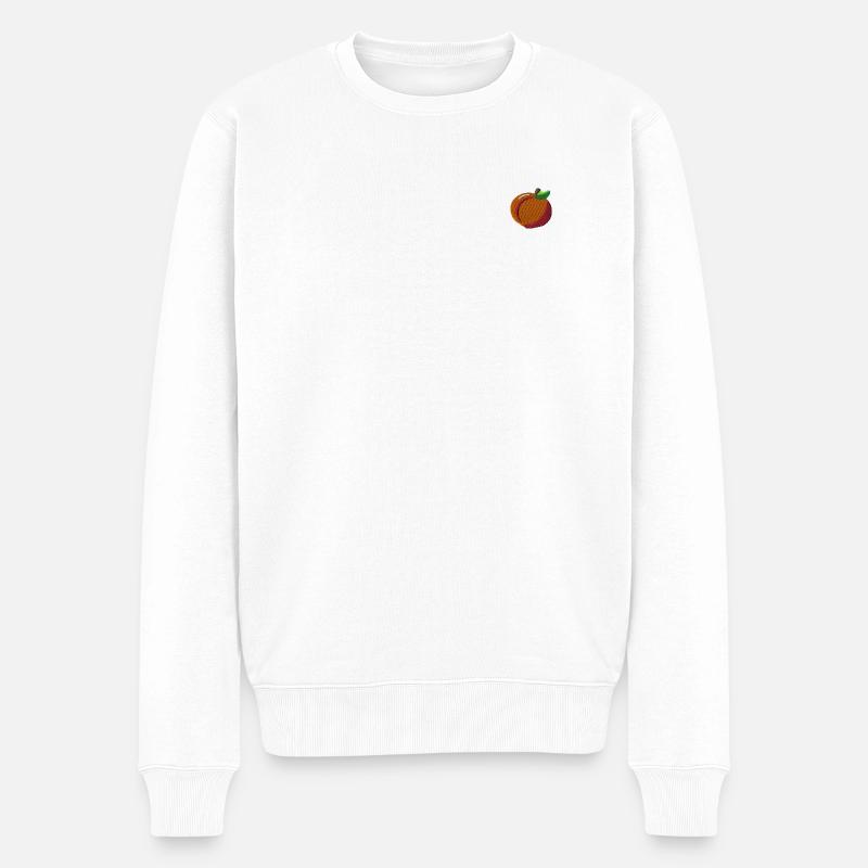 Brodé pêche - Pull Premium bio Homme - blanc