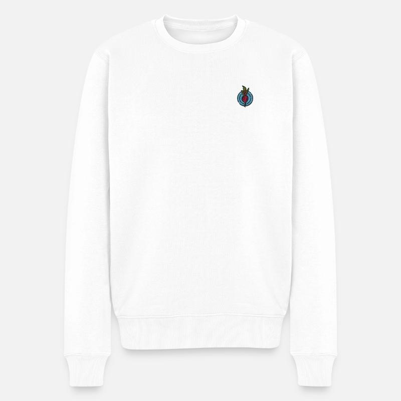 Radischen - Männer Premium Bio Pullover - Weiß