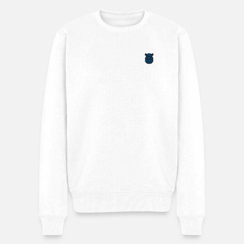 Rhino - Männer Premium Bio Pullover - Weiß