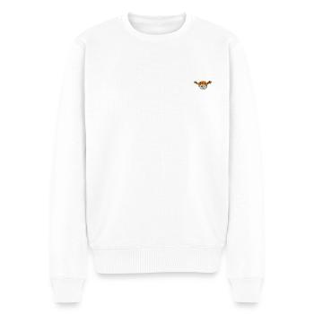 Pippi Langstrumpf Portrait Stick - Männer Premium Bio Pullover - Weiß - Vorne - Thijin (182cm)