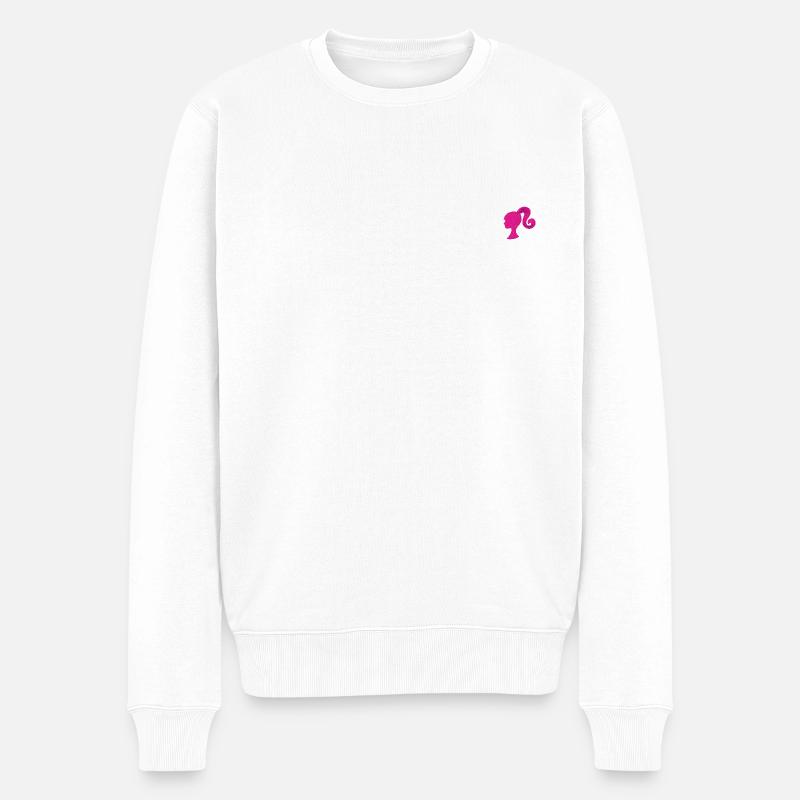 Barbie Silhoutte Stick - Männer Premium Bio Pullover - Weiß