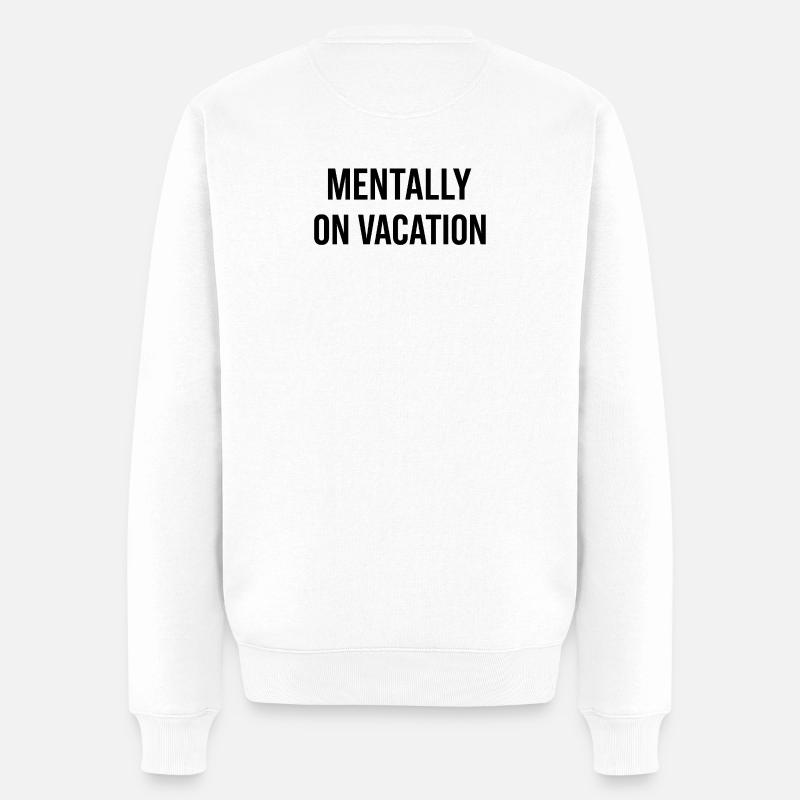 Mentalement sur la plage - Pull Premium bio Homme - blanc