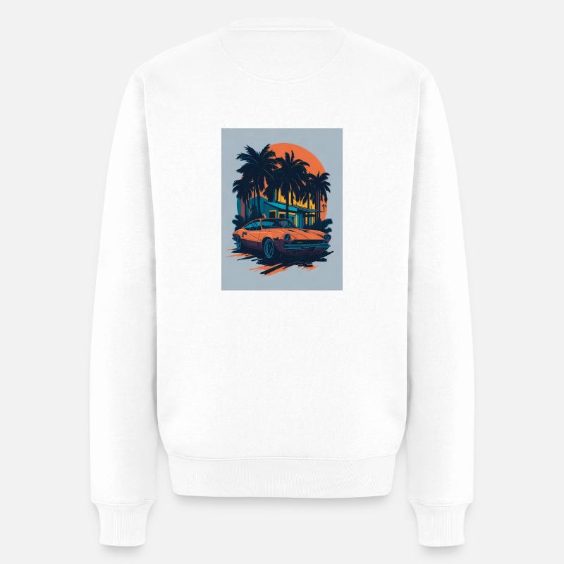 Miami Retro Ride - Pull Premium bio Homme - blanc