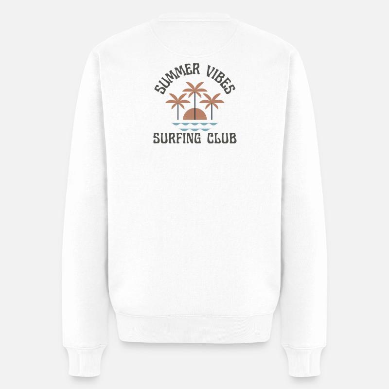 TreadZ Summer Vibes - Pull Premium bio Homme - blanc