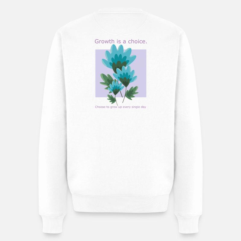 La croissance est un choix - Pull Premium bio Homme - blanc