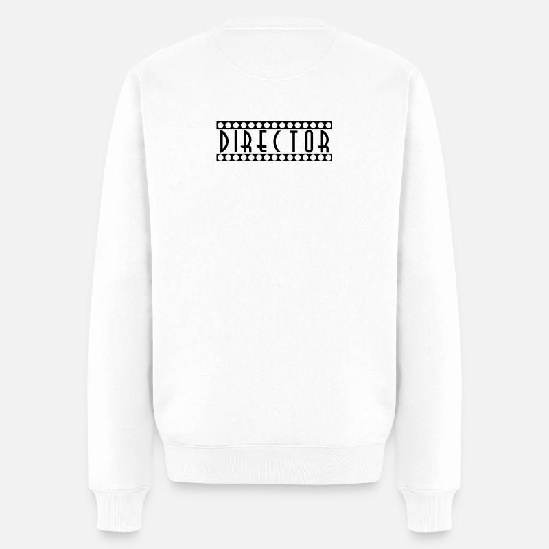 Regisseur - Männer Premium Bio Pullover - Weiß