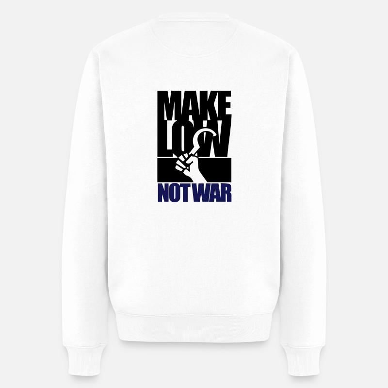 Drift Fast, geradeaus kann jeder - Männer Premium Bio Pullover - Weiß
