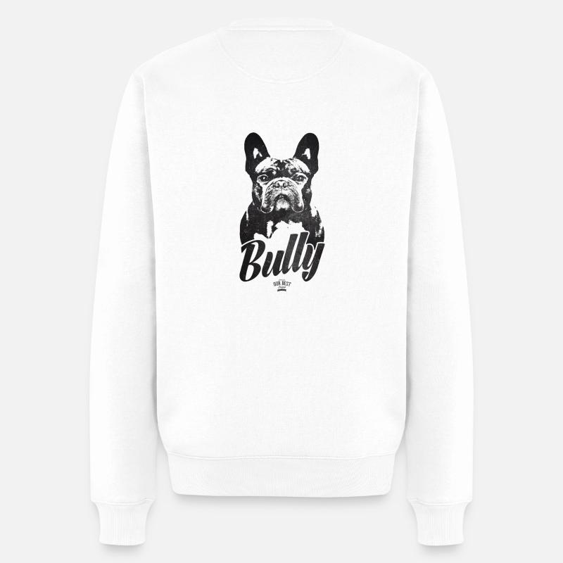 Bullymama Silhouette - Männer Premium Bio Pullover - Weiß