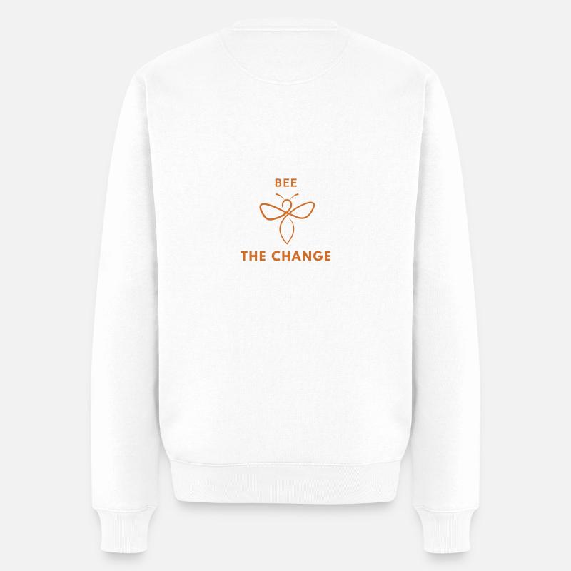 The Change - Männer Premium Bio Pullover - Weiß