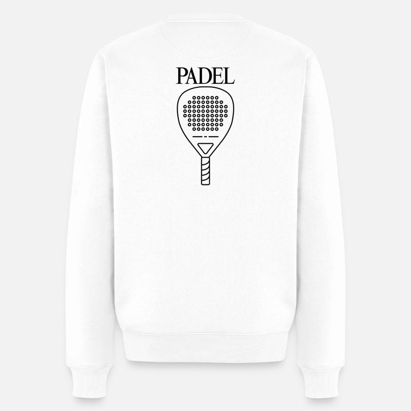 Raquettes de padel - Pull Premium bio Homme - blanc