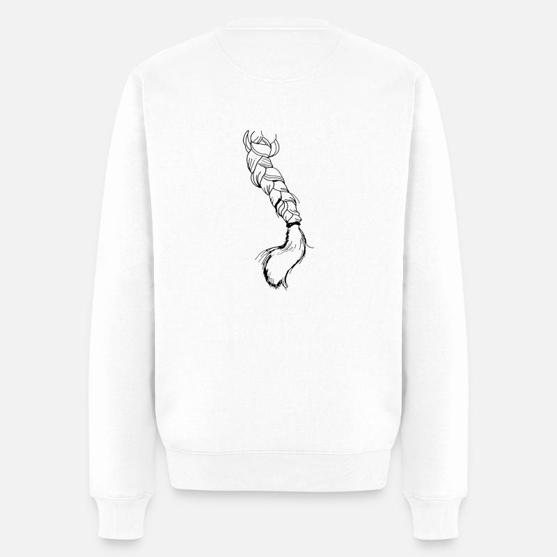 zopf - Männer Premium Bio Pullover - Weiß