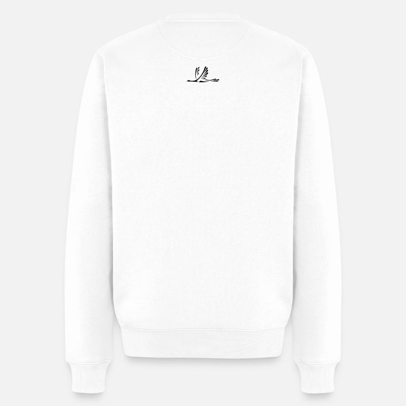 Segelschiff - Männer Premium Bio Pullover - Weiß