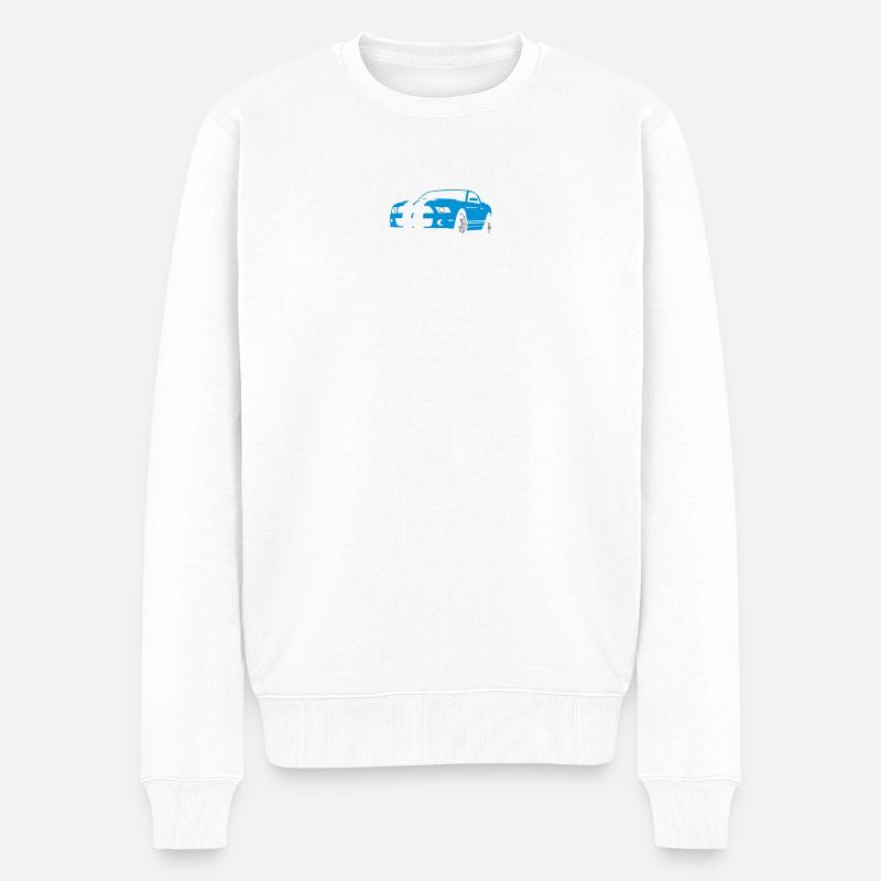 kultauto - Männer Premium Bio Pullover - Weiß