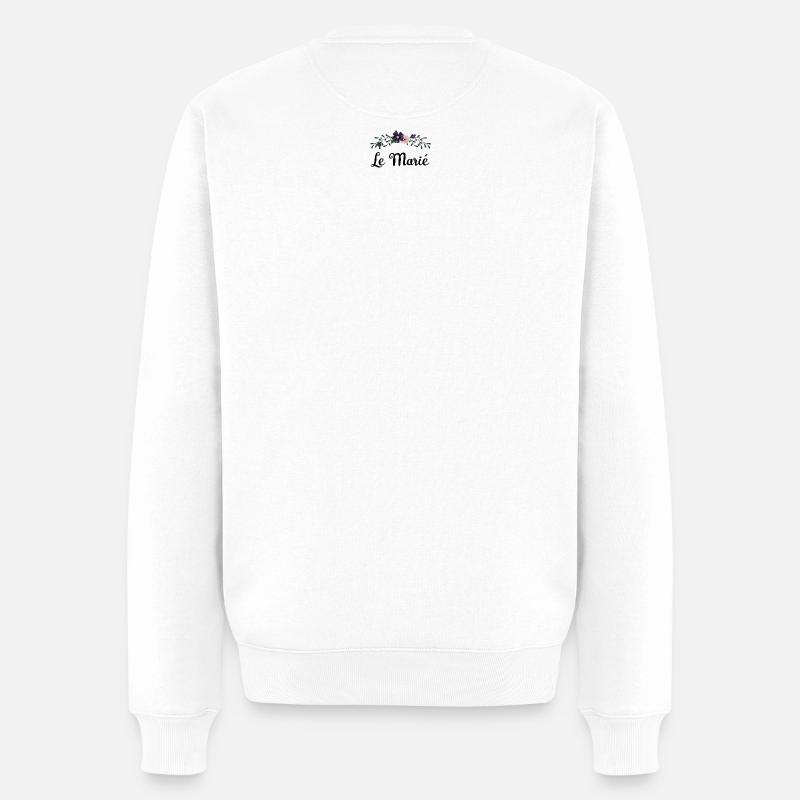 le marié - collection mariage bucolique - Pull Premium bio Homme - blanc