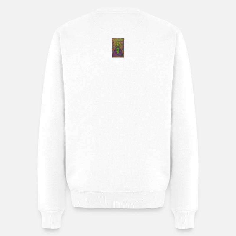 Mindscape botanique psychédélique - Pull Premium bio Homme - blanc