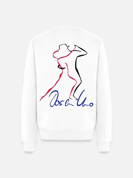 Tango Dos en Uno - Männer Premium Bio Pullover - Weiß