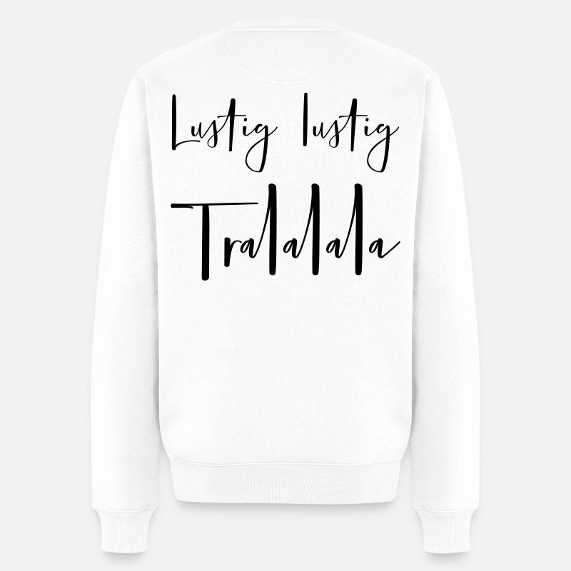 Noël drôle tralalalala - Pull Premium bio Homme - blanc